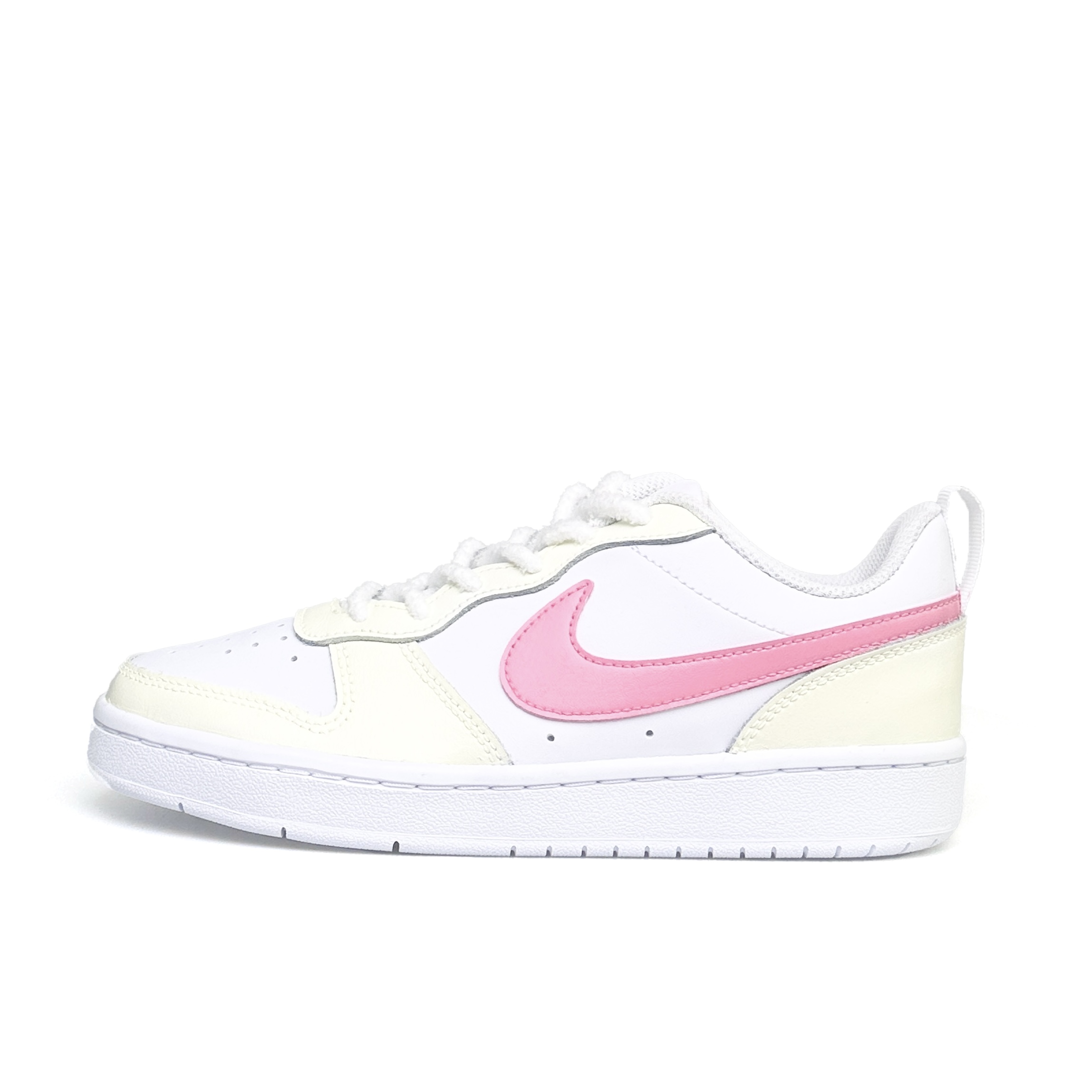 

Детские скейтерские кроссовки Court Borough для младших школьников Nike, желтый/розовый