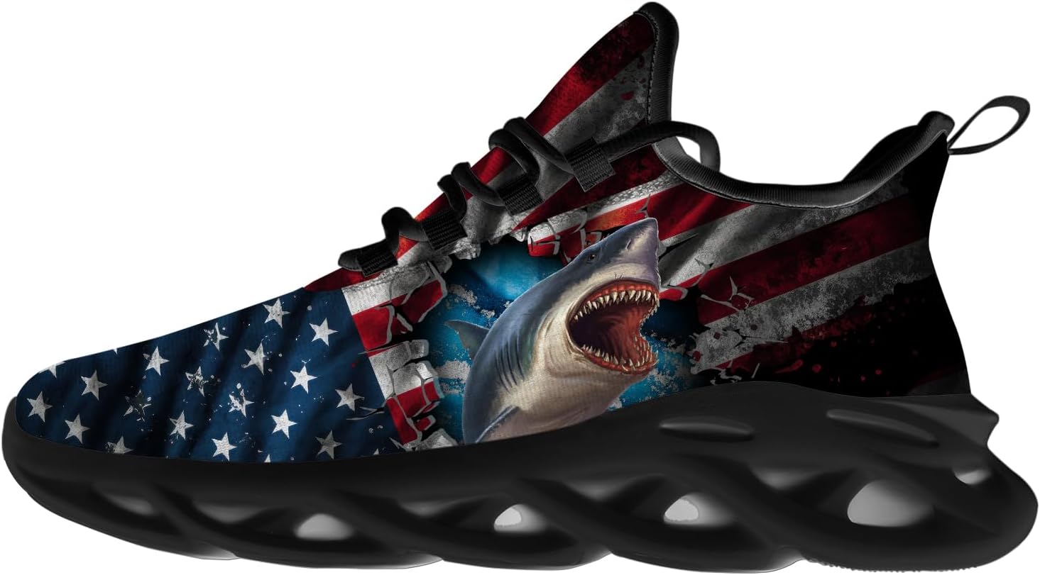 

Кроссовки Sugar Skull для мужчин и женщин, для бега по дорогам, спорта, ходьбы, тенниса, дышащие кроссовки, подарок для мальчиков и девочек Ciadoon, красный/синий