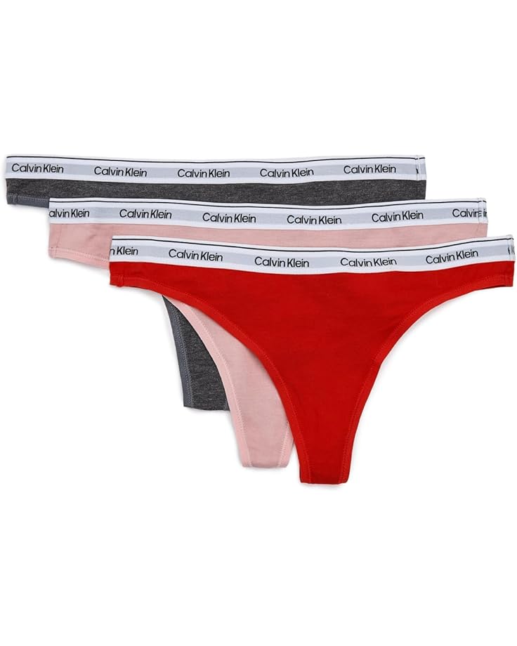 

Женское нижнее белье Calvin Klein Modern Logo Thong 3-pack Calvin Klein Underwear, Charcoal Grey/Adreniline Rush/Subdued