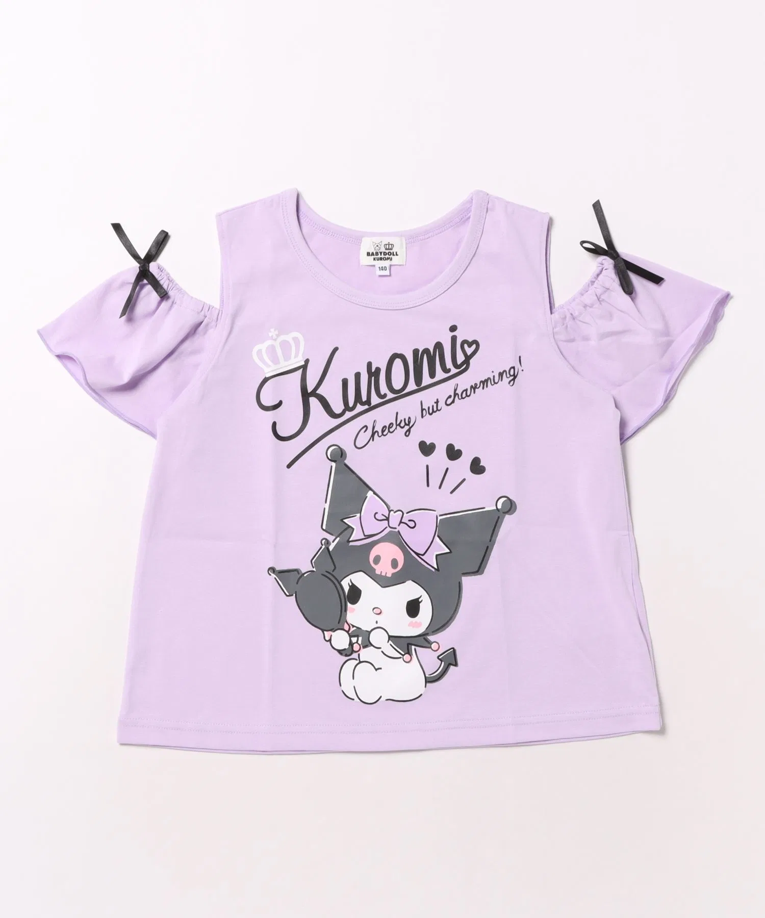 Детская футболка Sanrio с открытыми плечами и бантом — фото 2