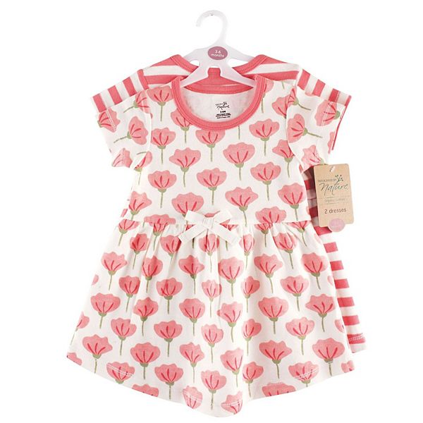 Платье Baby and toddler girl organic cotton с коротким рукавом, 2 шт, tulip Touched By Nature — фото 2