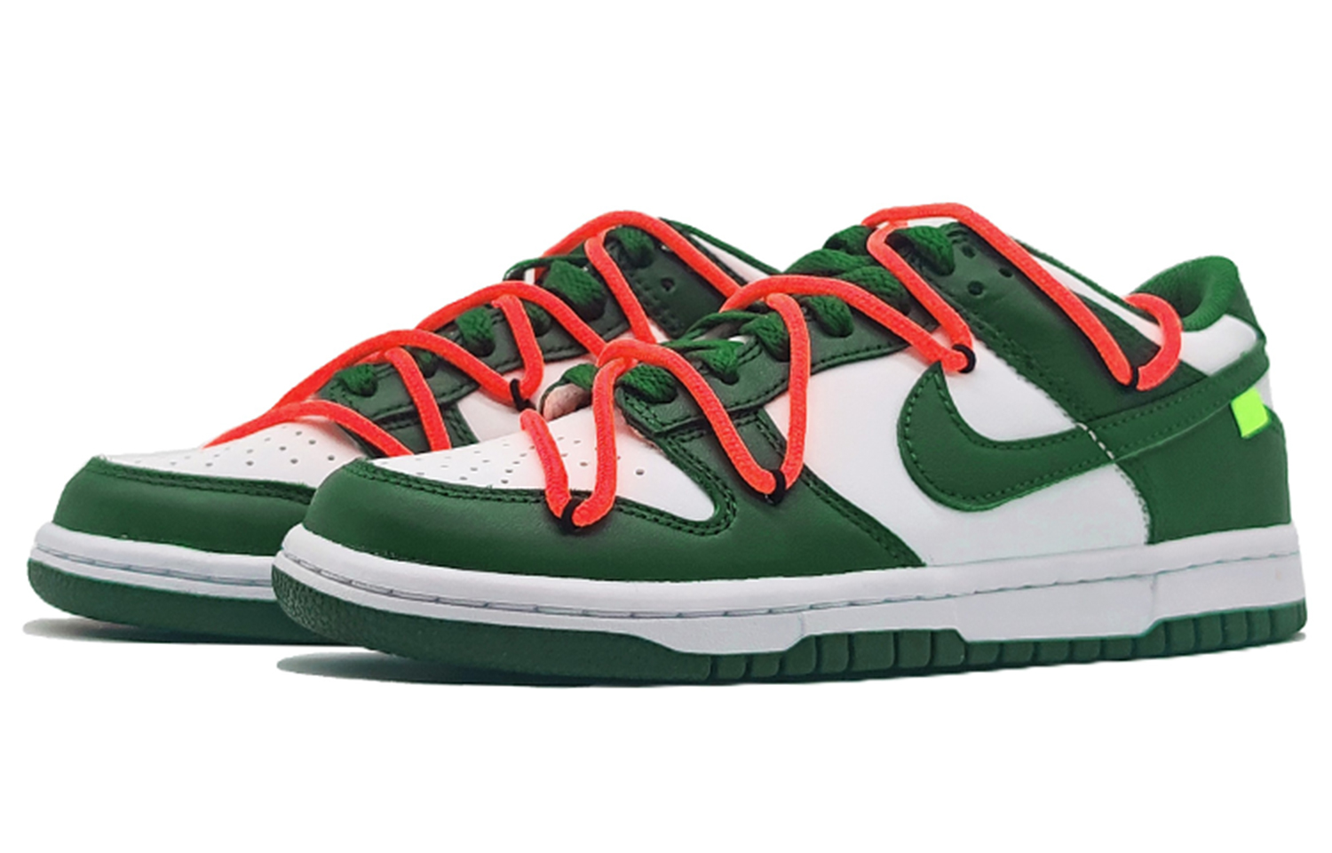Nike Dunk Противоскользящие Амортизирующие Износостойкие Легкие Низкие Кроссовки для Скейтбординга Унисекс Белый Зеленый, Sanremo Green — фото 3