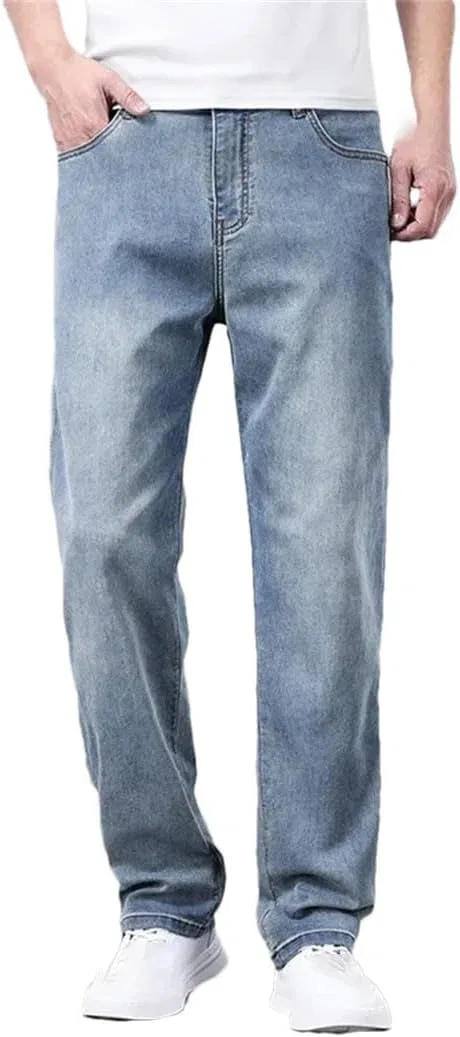 Джинсы прямые из лиоцелла, Vintage Blue