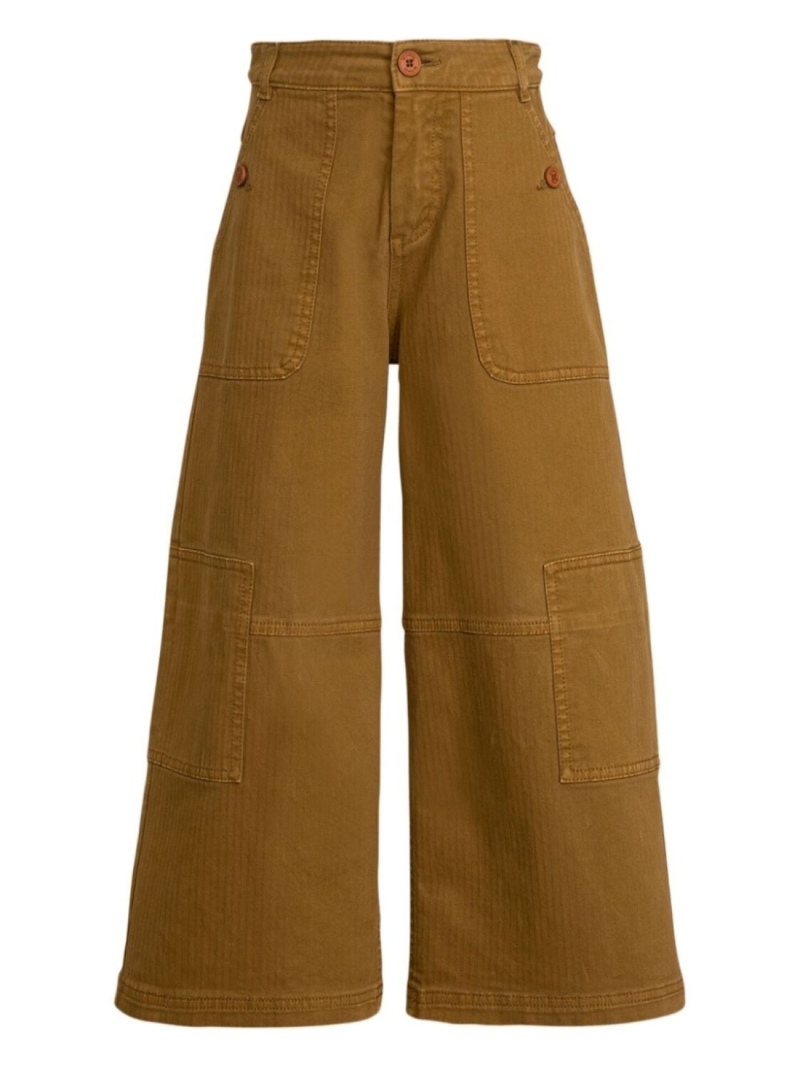 

ETRO KIDS брюки карго широкого кроя, коричневый
