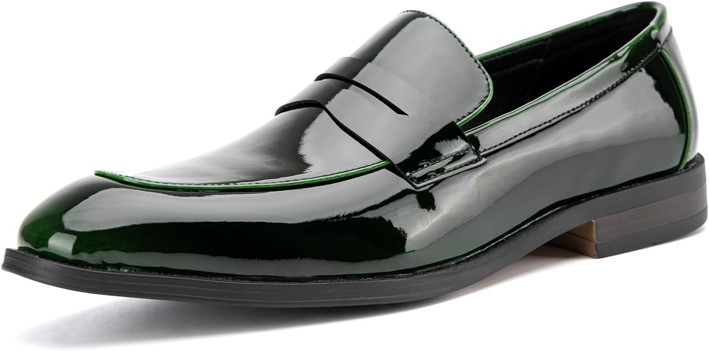 

Мужские бархатные лоферы JITAI, классические туфли для мужчин, лоферы под смокинг, зеленый