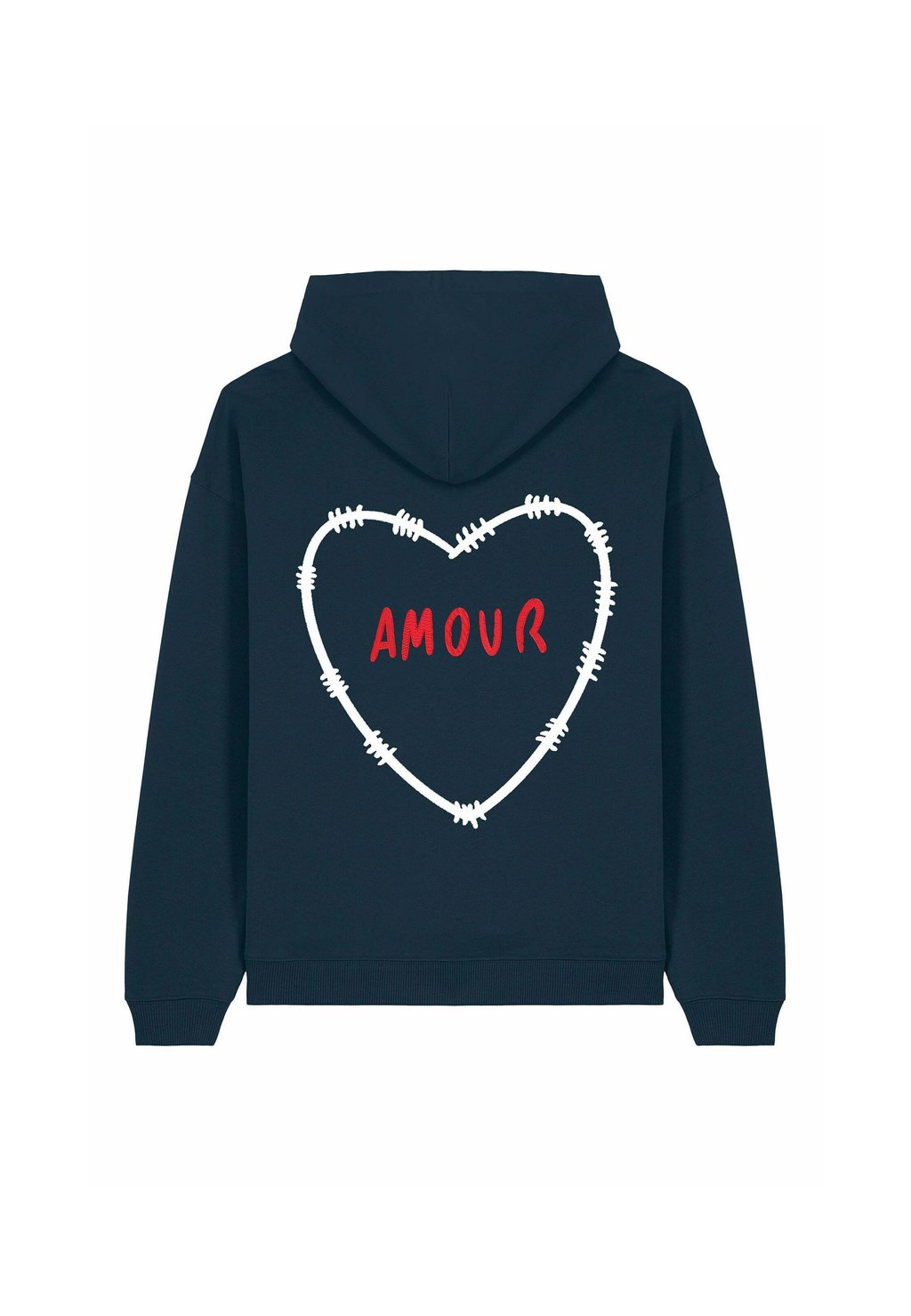 

Толстовка AMOURBROD BACK PRINT UNISEX HEAVYWEIGHT - Hoodie Mira Paris, темно-синий