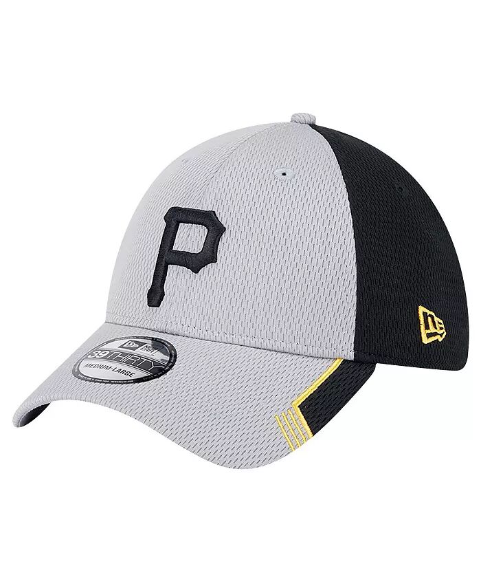 

Мужская серо-черная кепка Pittsburgh Pirates с козырьком 39THIRTY Flex New Era