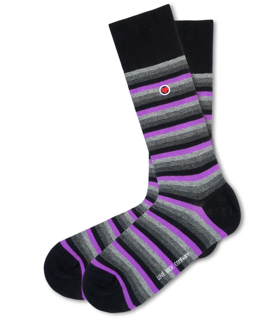

Мужские носки Love-Stripes Love Sock Company, Purple