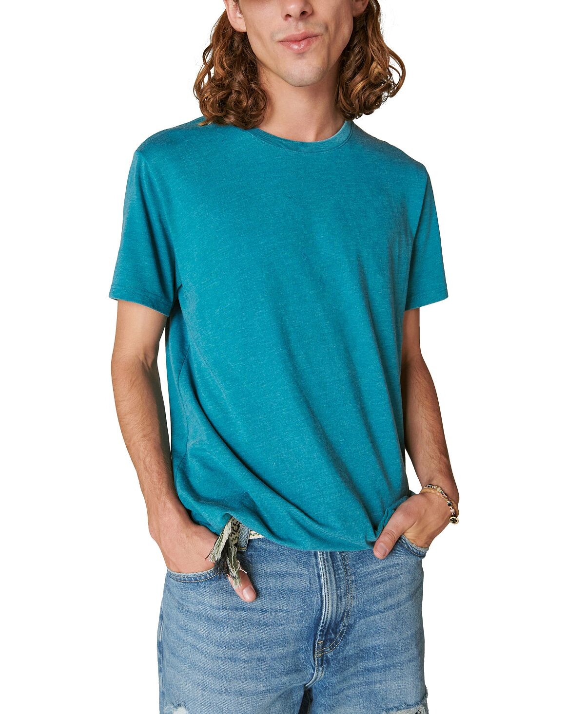 

Мужская классическая футболка с круглым вырезом Lucky Brand Venice Burnout