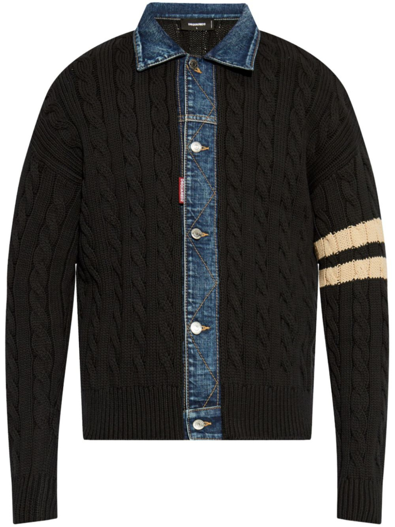 

DSQUARED2 кардиган с логотипом, черный