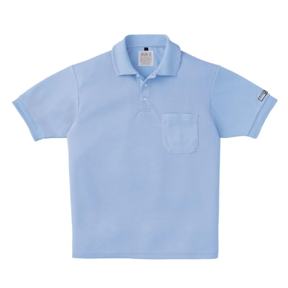 

Поло Sun-S SA10060 Sax Eco с коротким рукавом, на подкладке, хлопок