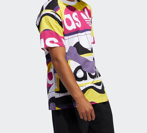 Футболка originals casual sports round neck short sleeve white Adidas, белый — фото 4