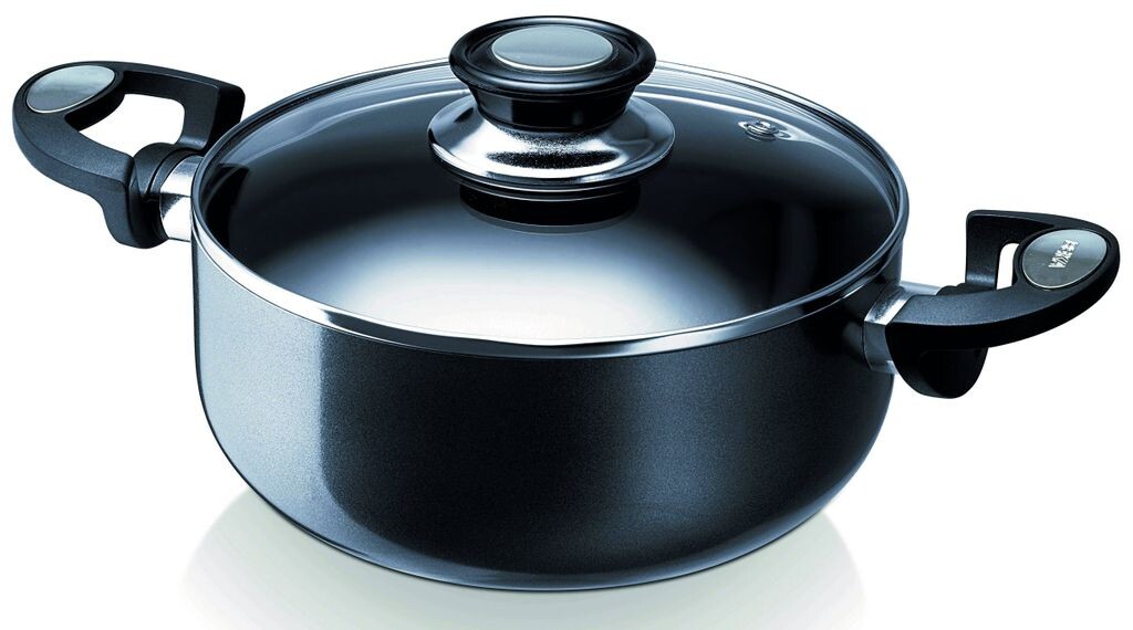 

Beka Stewpan 307124 Кастрюля с крышкой, алюминий, диаметр 24 см, подходит для индукционных плит, антипригарное покрытие Beka Cookware