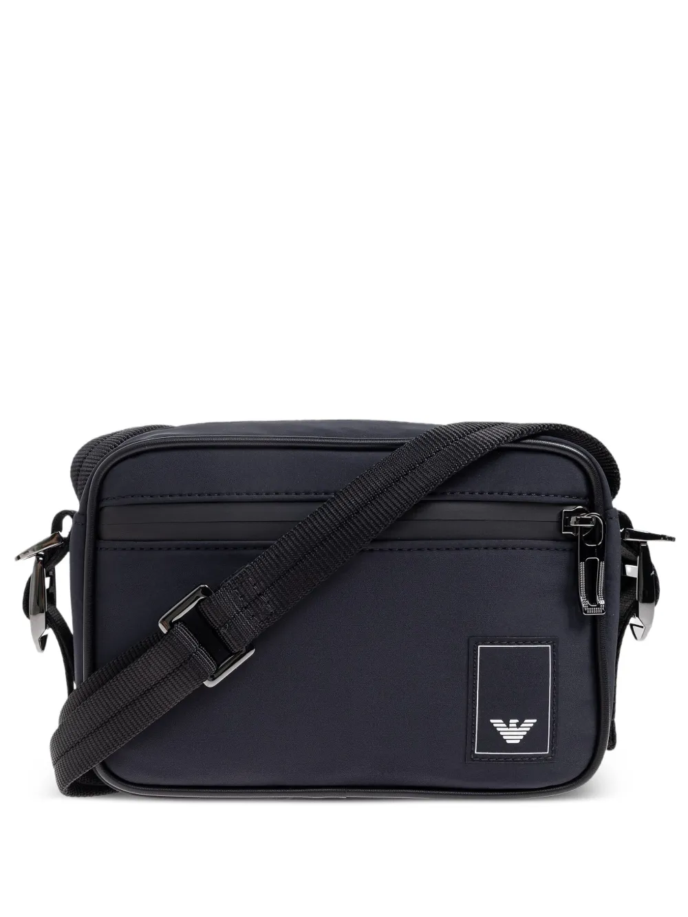 

Рюкзак на молнии с нашивкой-логотипом Emporio Armani, синий