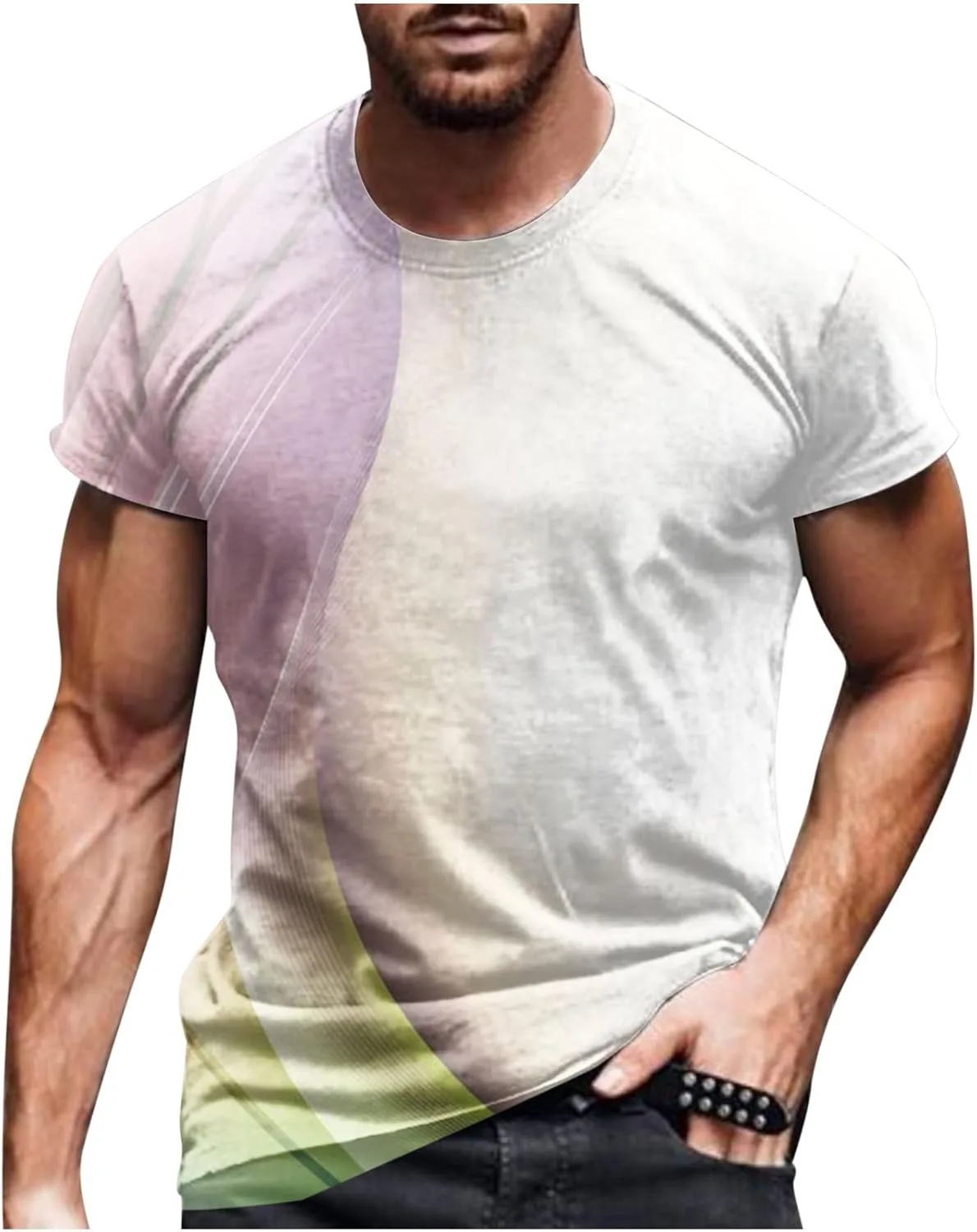 

Мужская футболка с 3D принтом для бега и тренировок Zeiyignr