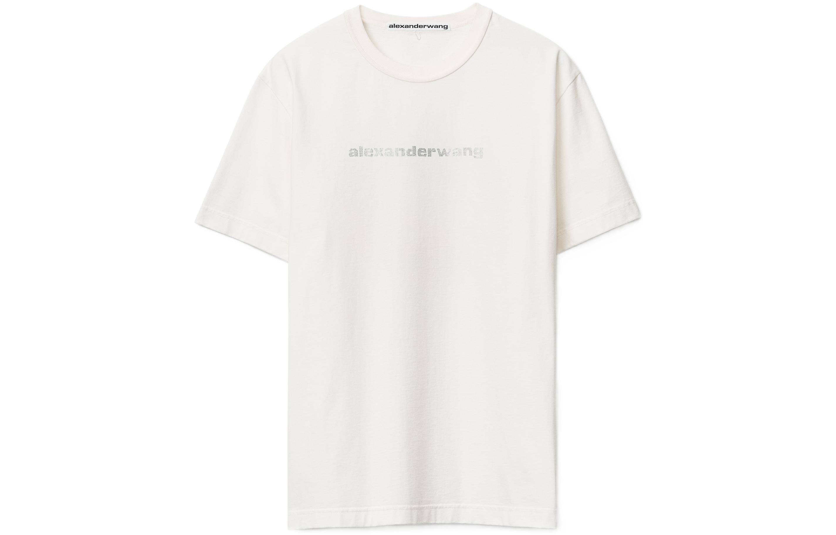 

Alexander Wang Женская белая футболка с заниженной линией плеч, осень-зима 22