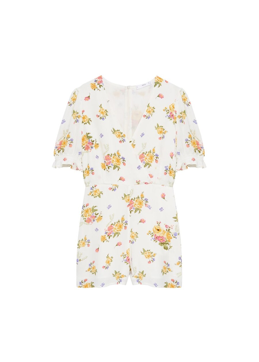 

Комбинезон MANGO Jumpsuit, кремовый