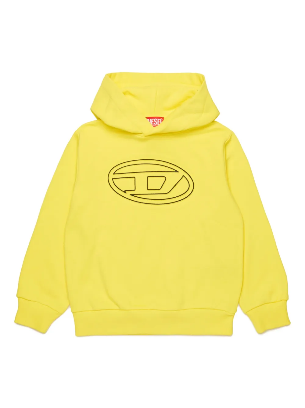 Толстовка с капюшоном и логотипом Oval D Diesel Kids, желтый