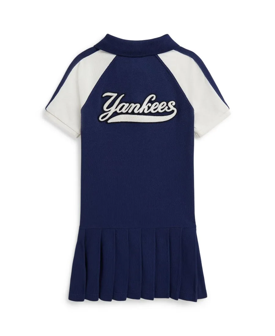 Платье-поло Yankees для девочек 2-6 лет Polo Ralph Lauren, темно-синий/белый — фото 2