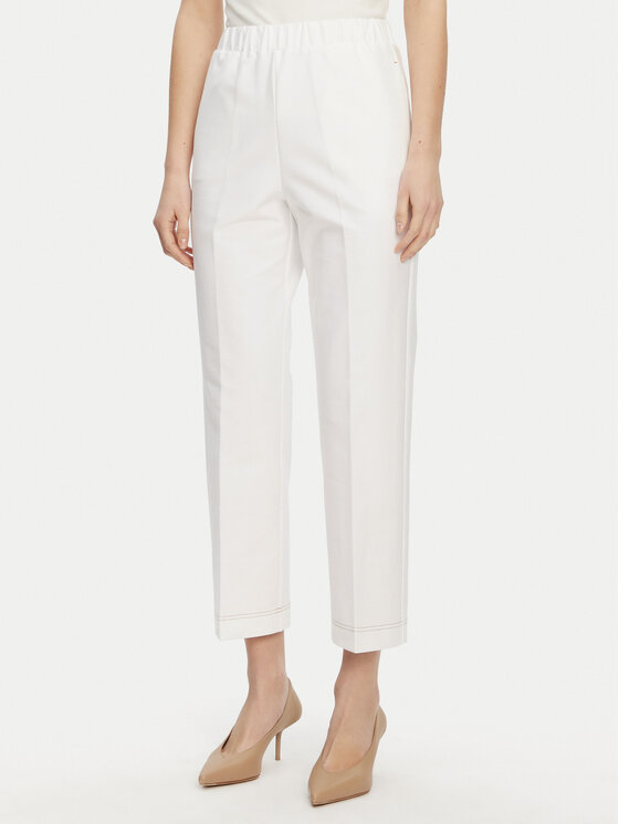 

Брюки чинос классического кроя 2516781047650 Max Mara, белый