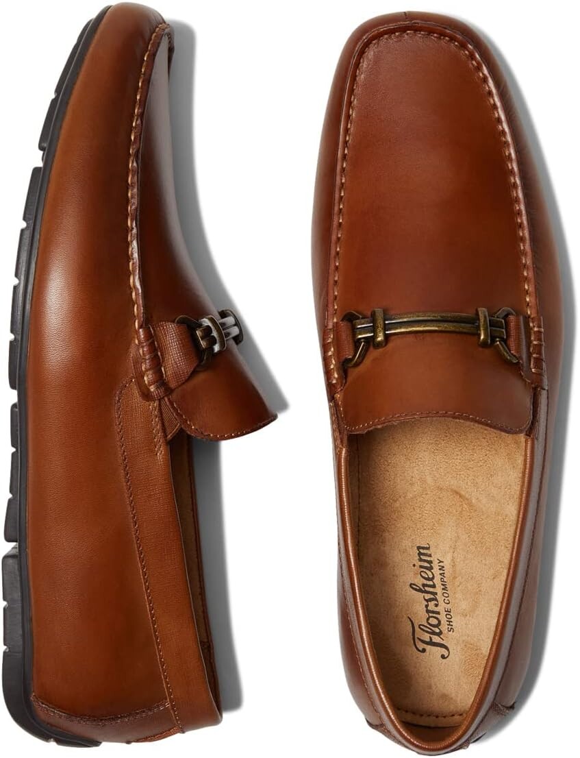 

Лоферы Florsheim Talladega Moc Toe Bit Driver, цвет Cognac Smooth