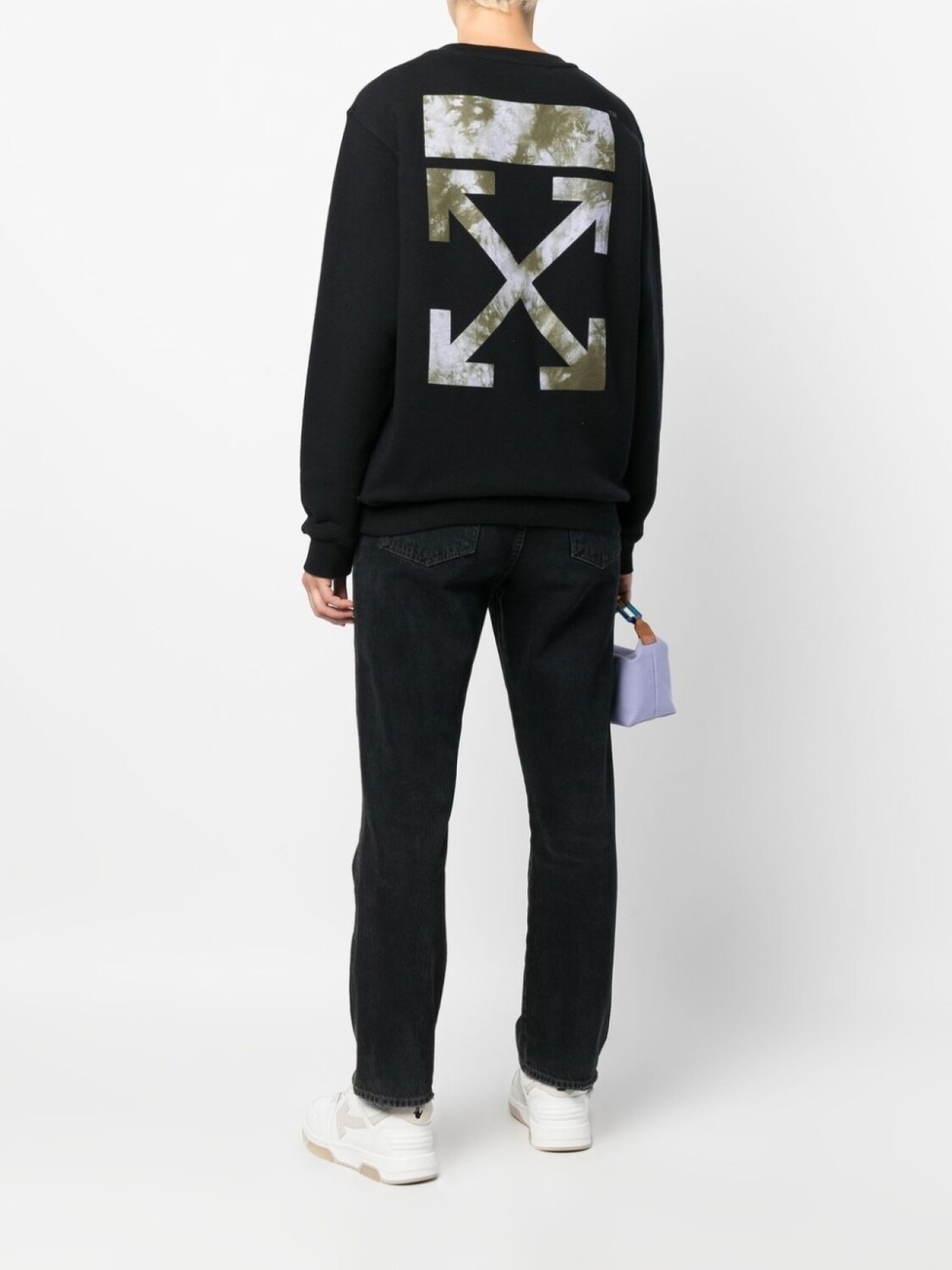 Off-White толстовка с круглым вырезом и логотипом Arrows, черный — фото 2