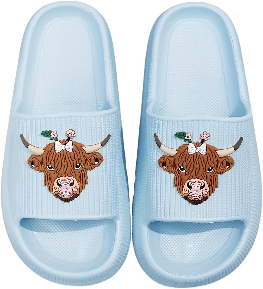 

Женские и мужские слайдеры WIRETRAN Cloud, шлепанцы для душа, быстросохнущие, с открытым носком, мягкие и удобные, с толстой подошвой, для дома и улицы, пляжные слайдеры, голубой