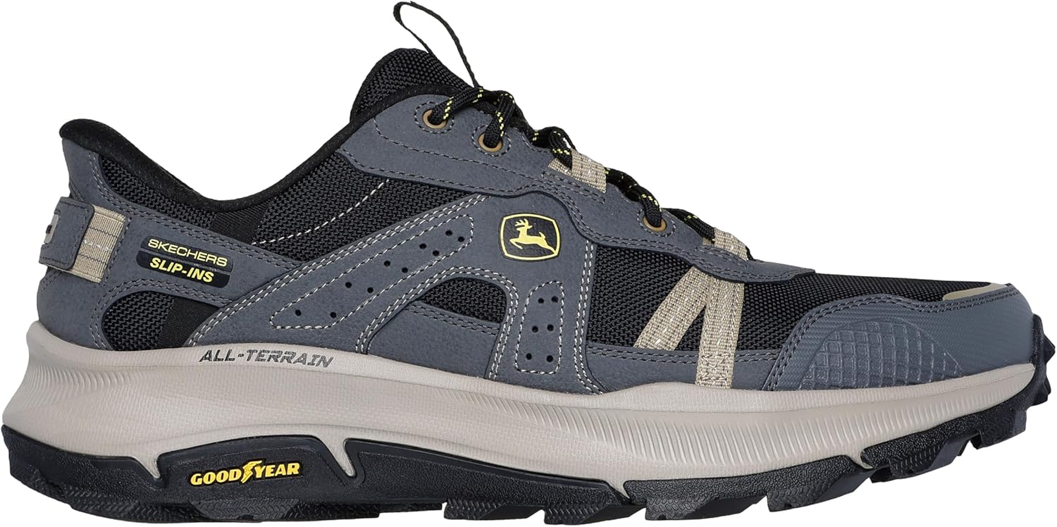 Мужские походные кроссовки Skechers John Deere Equalizer 5.0 Trail Harvester, черный/угольный — фото 3