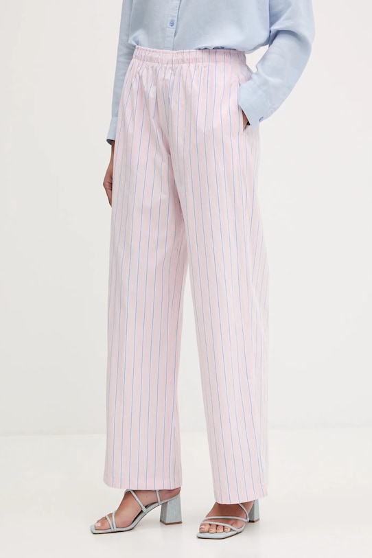 

Хлопковые брюки Abercrombie & Fitch, розовый