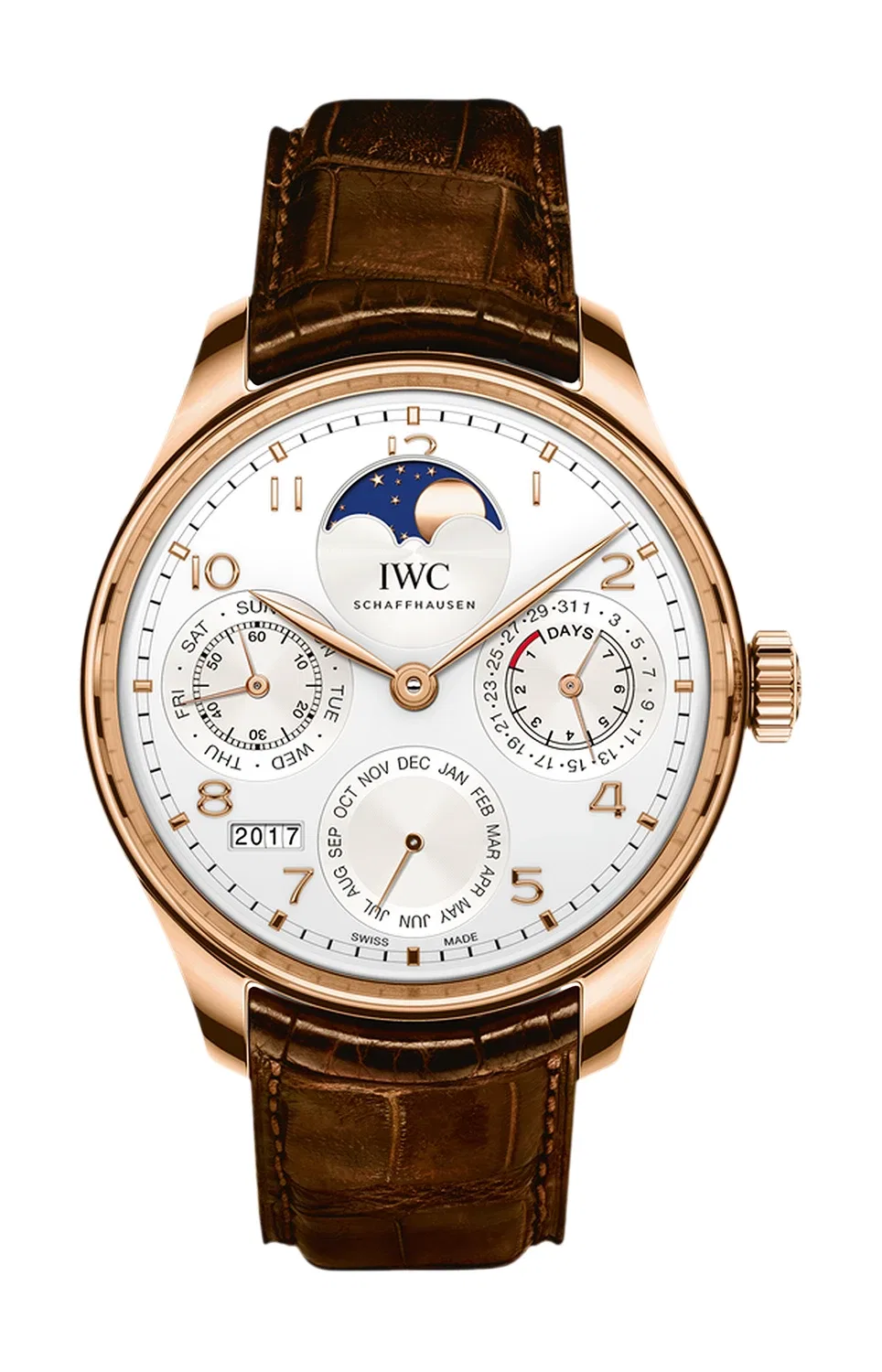 Португезер Вечный Календарь - IW503302 IWC SCHAFFHAUSEN, золотой