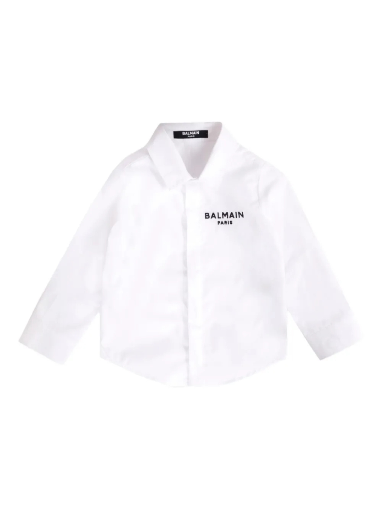 

Рубашка с вышитым логотипом Balmain Kids, белый