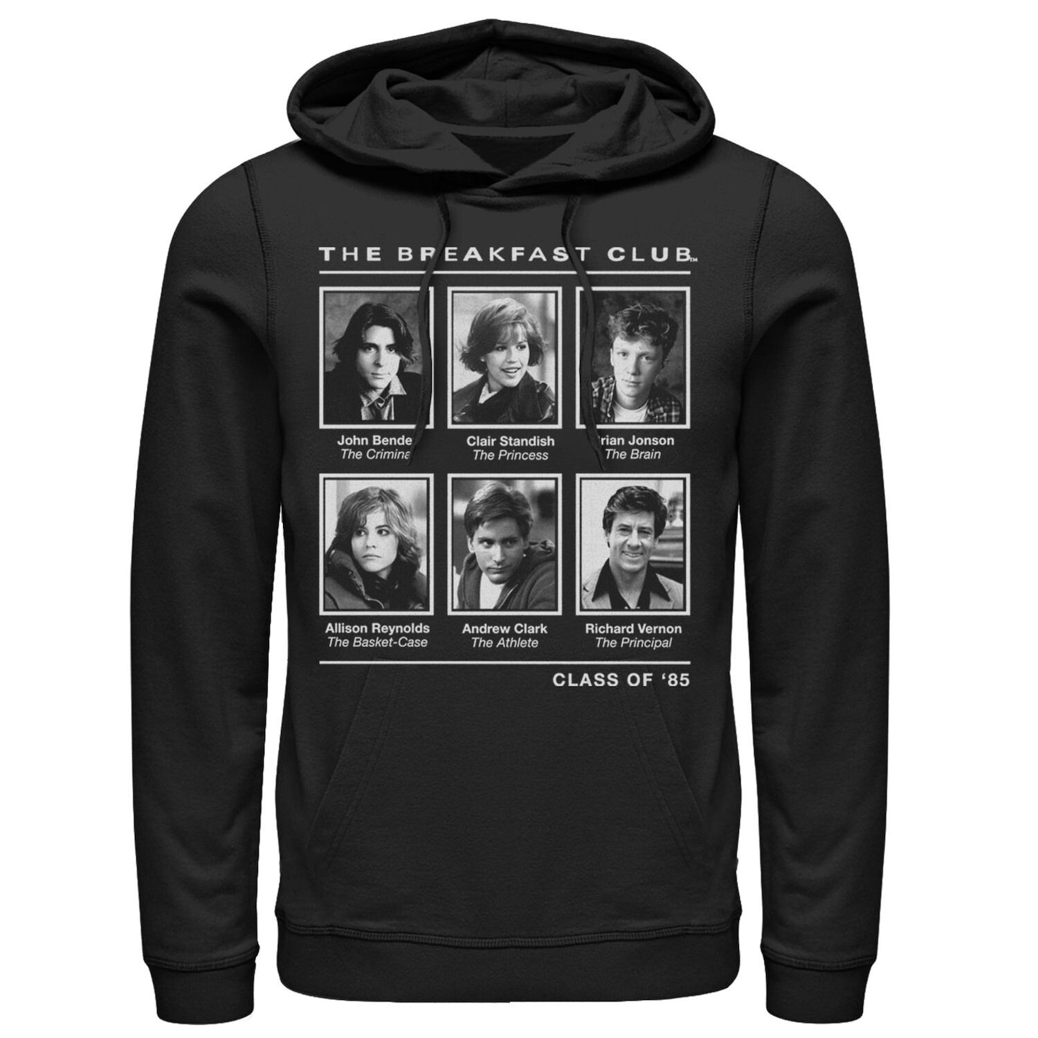 

Мужская толстовка с капюшоном Breakfast Club Year Book Club Photos Licensed Character
