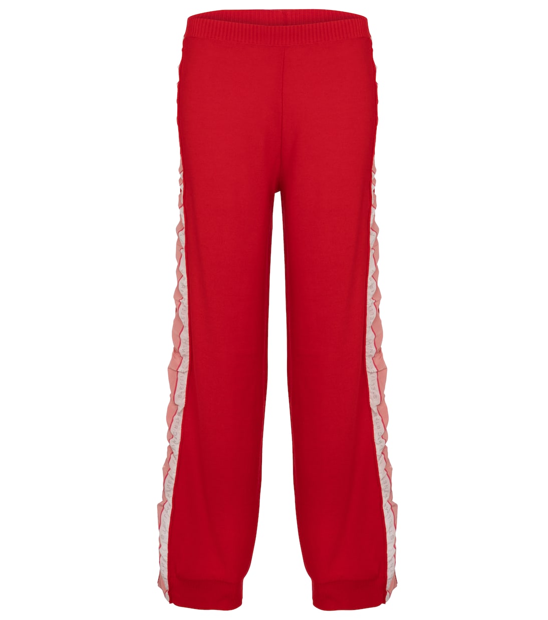 

Шерстяные спортивные брюки с шелковой отделкой Stella McCartney, Power Red