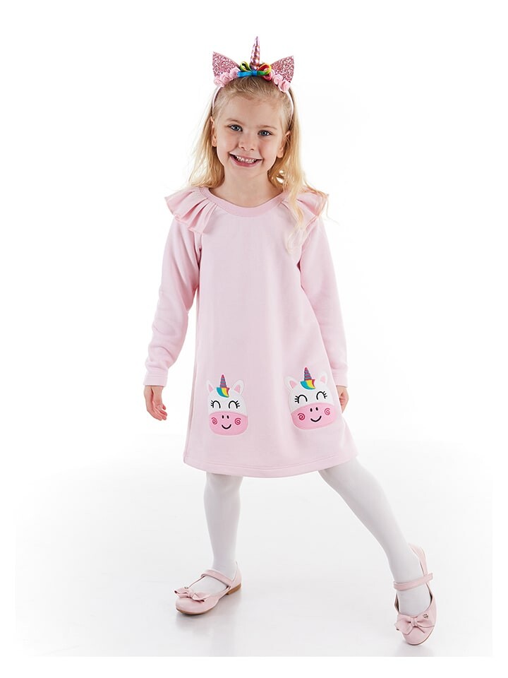 

Платье Denokids Unicorn, розовый