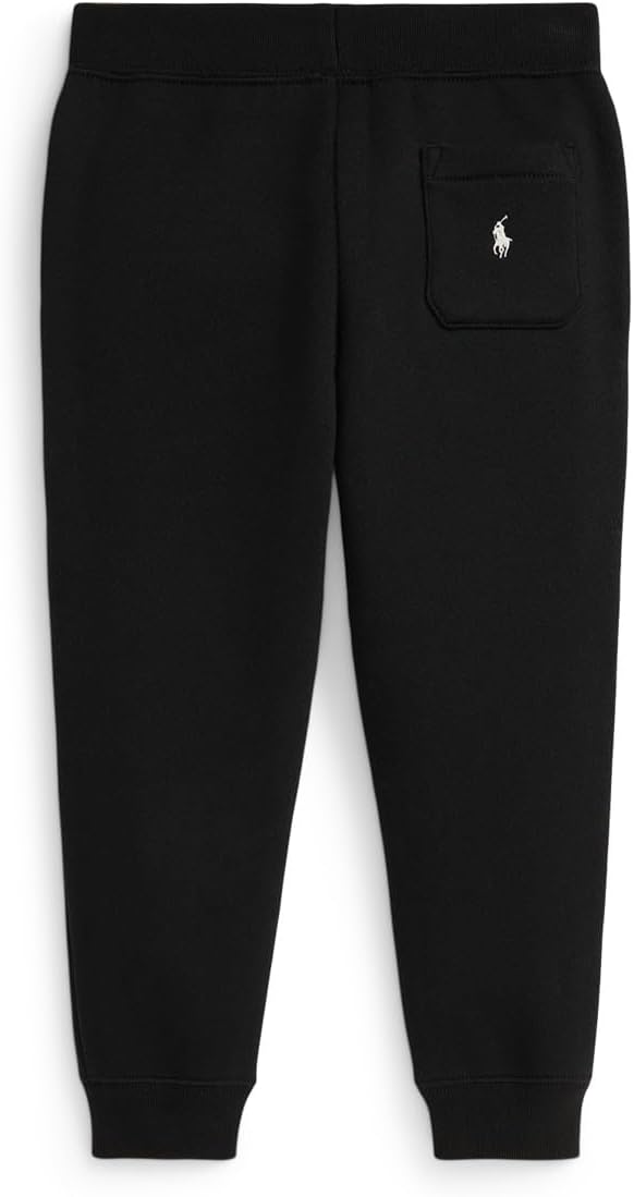 Флисовые брюки-джоггеры с логотипом Polo Ralph Lauren Kids, Polo Black — фото 2