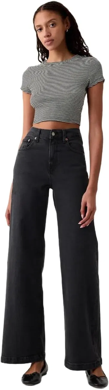 Джинсы Stride Denim GAP, Washed Black