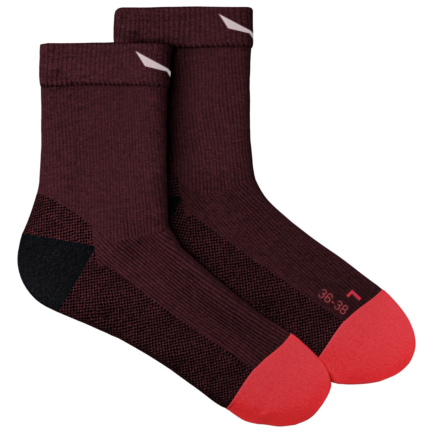 

Походные носки Salewa MTN TRN All Mountain QRT Sock, цвет Syrah
