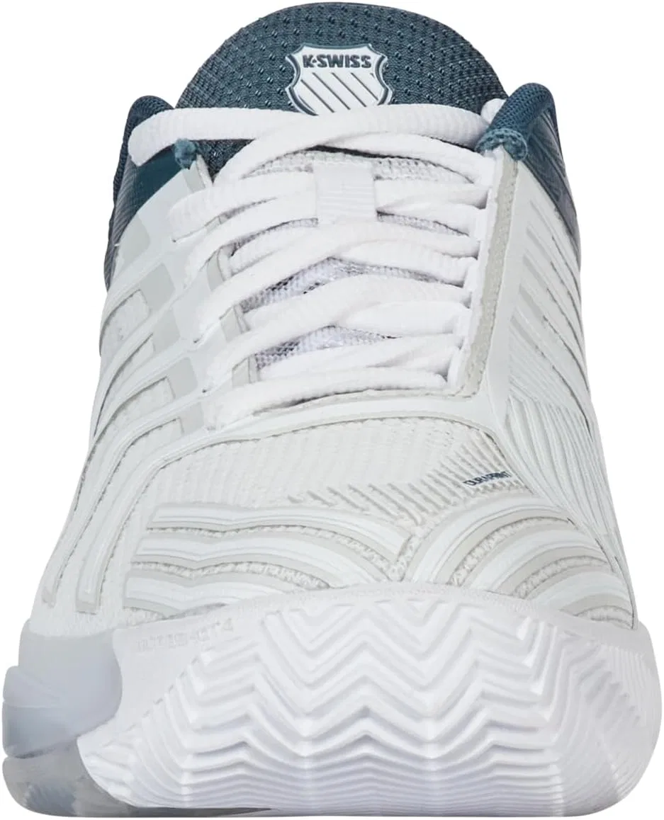 Мужские теннисные кроссовки Ultrashot 4 HB K-Swiss, цвет White/Stargazer/Neon Blaze — фото 3
