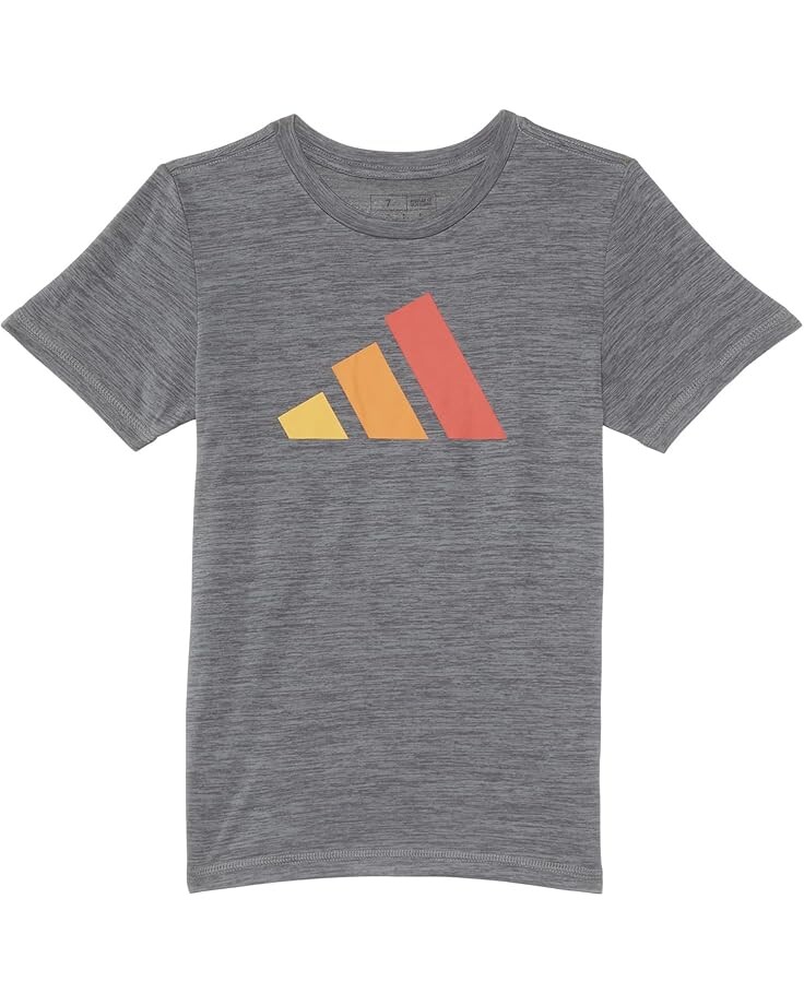 

Футболка adidas Kids SS Poly Logo Tee(Toddler/Little Kid), цвет Charcoal Grey