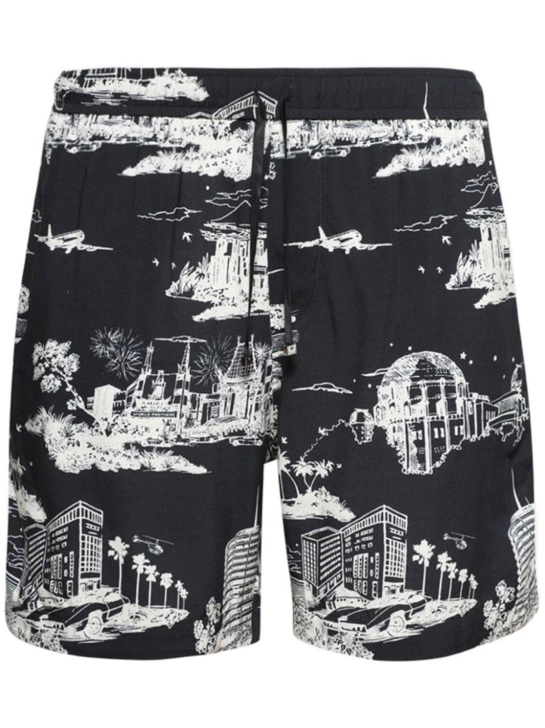

Шорты с принтом AMIRI LA Landmark, черный