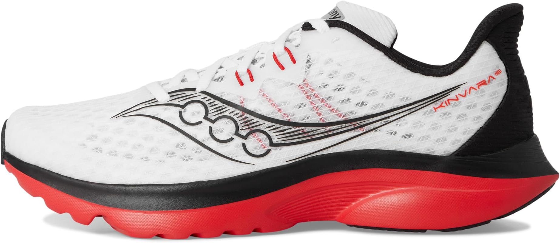 Кроссовки Saucony Kinvara 16, цвет White/Red — фото 4