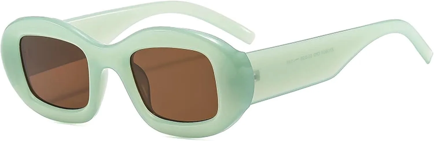 

Солнцезащитные очки с защитой от УФ-излучения UV400 | Толстая оправа | Для женщин и мужчин | Для занятий спортом на открытом воздухе и вождения DSVIGF, Jelly Green