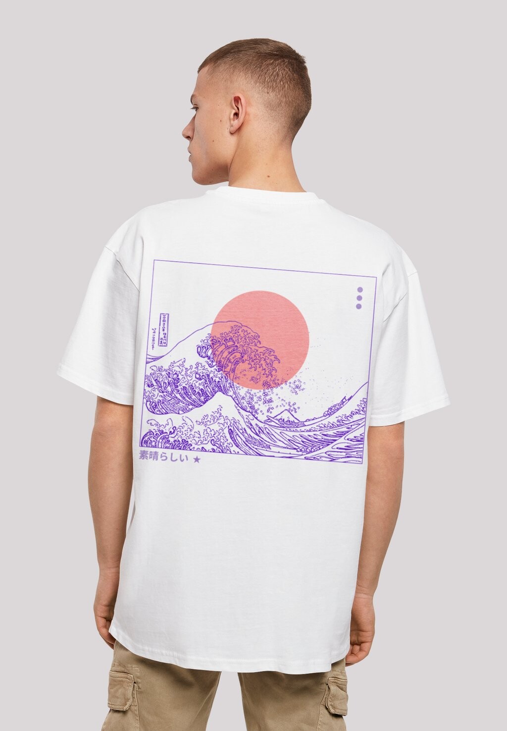 

Футболка с принтом KANAGAWA WELLE JAPAN F4NT4STIC, цвет weiß