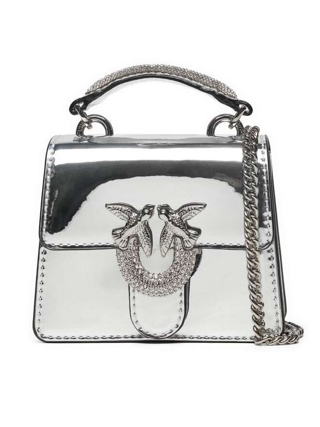 

Вечерняя сумка PINKO Love One Top Handle Micro Light AI 24-25 PLTT 102740 A1JD farben, серебро