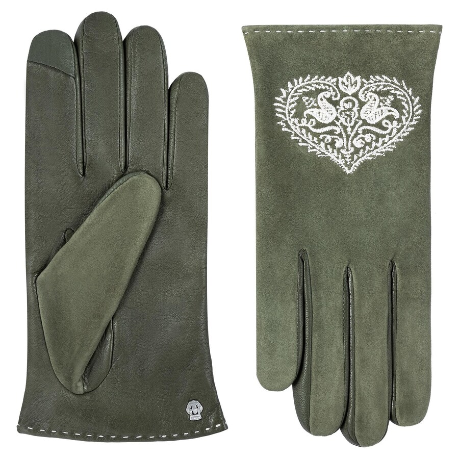 

Перчатки с закрытыми пальцами Roeckl GITTI TOUCH, зеленый/оливковый/темно-зеленый