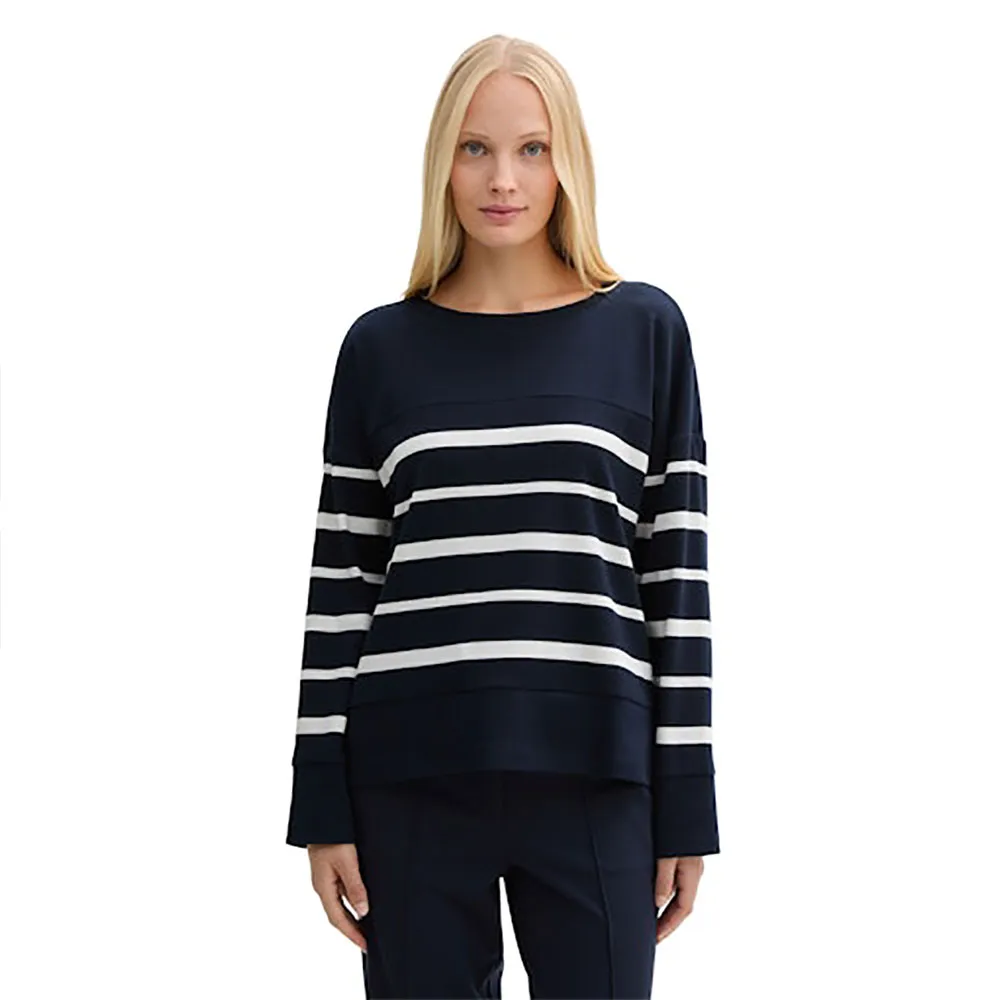 

Лонгслив Tom Tailor Stripe Solid Mix, синий