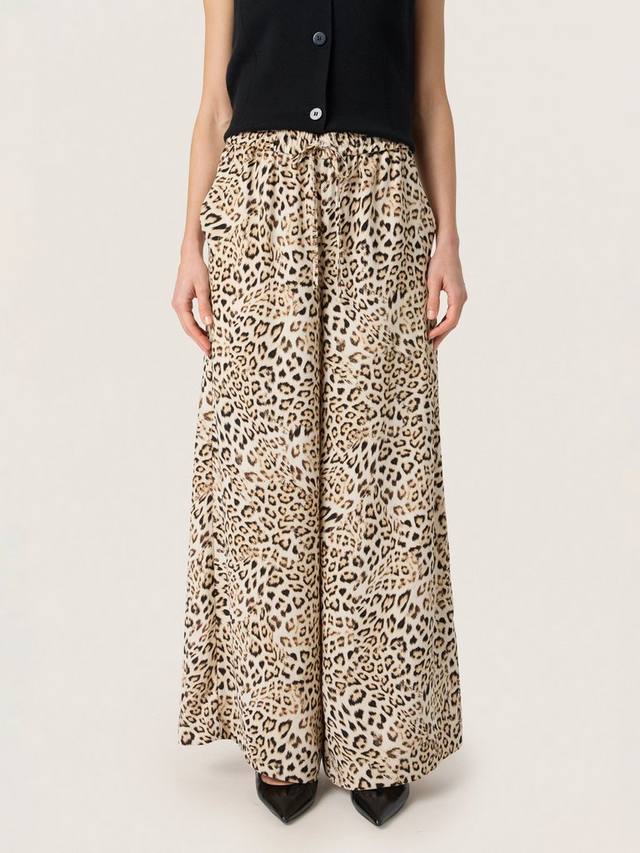 

Широкие брюки Shirley с леопардовым принтом Soaked In Luxury, Brown/Multi