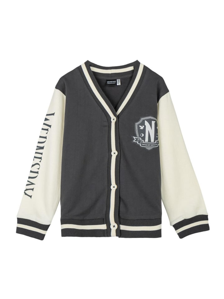 

Куртка в бейсбольном стиле для студентов, детская, хлопок, серый цвет Megaman