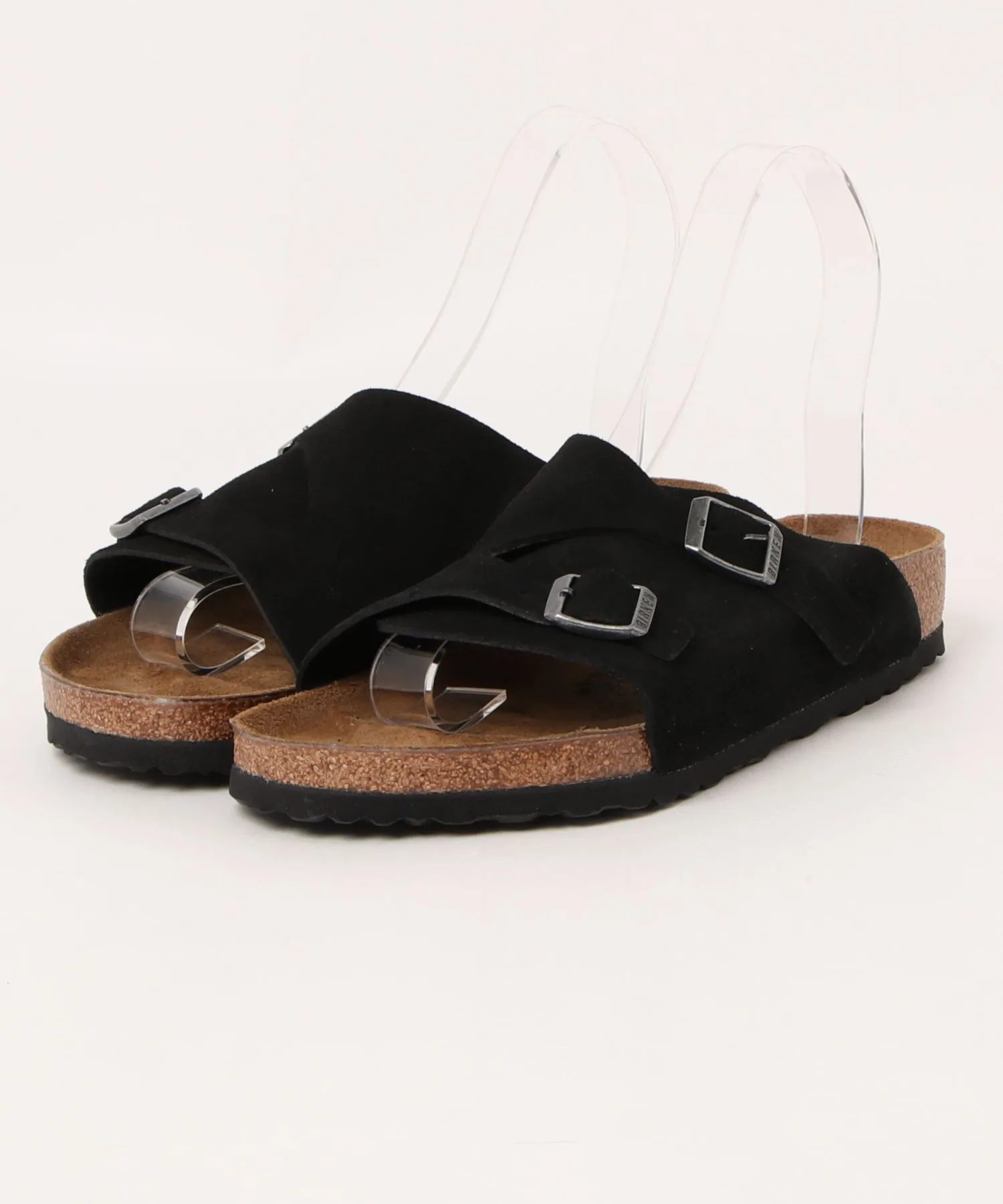 Сандалии Birkenstock Zurich VL Regular с мягким верхом из велюра черные
