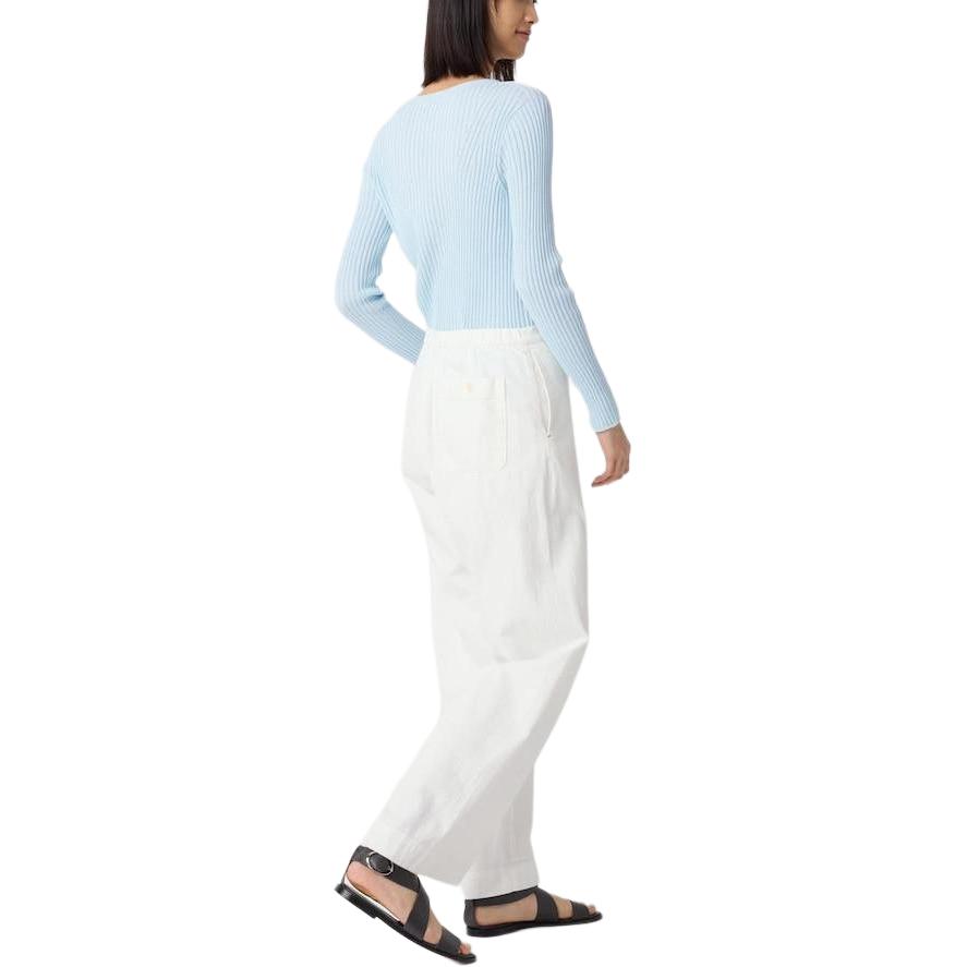 Ines De La Fressange X Ines De La Fressange Повседневные брюки женские цвета слоновой кости UNIQLO — фото 4